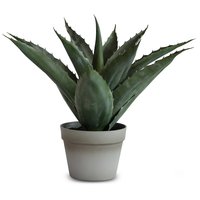 Kunstig plante - Aloe Vera plante med grå krukke 45 cm Kunstig plante - Aloe Vera plante med grå krukke 45 cm