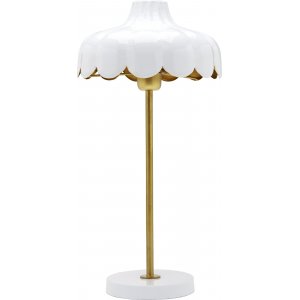 Wells bordlampe - Hvid/guld - 50 cm