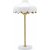 Wells bordlampe - Hvid/guld - 50 cm