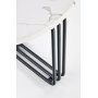 Tisvilde sofabord 55 cm - Hvid marmor/sort