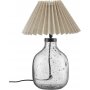 Groove bordlampe - Klart glas/Natur