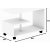 Karaf sofabord 80 x 40 cm - Hvid