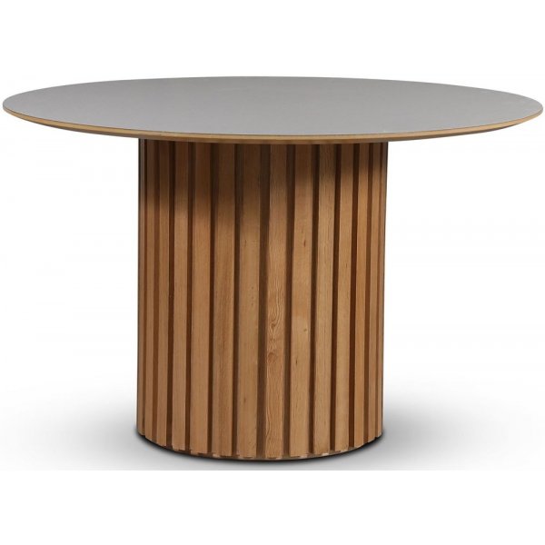 Sumo spisebord 118 cm - Olieret eg / Plastlaminat lys virrvarr