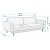 Berjer 3-personers sovesofa - Creme/eg