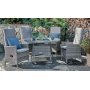 Rosario justerbar udendrs stol- Lysegr polyrattan