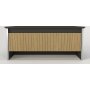 Digt sofabord 90 x 60 cm - Antracit/valnd