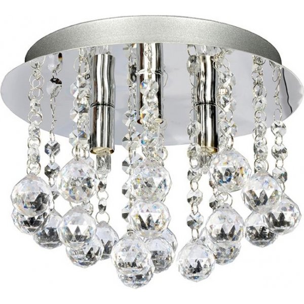 Aries Loftlampe 3 - Krom/Krystal