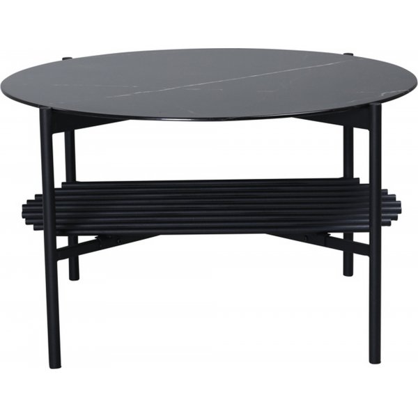 Adel sofabord 80 cm - Sort marmor