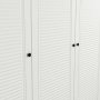 Larett garderobe 90 cm - Hvid