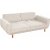 Berjer 3-personers sovesofa - Creme/eg