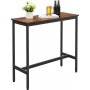 Gunnar barbord 100 x 40 cm - Brun/sort