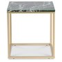 Accent sofabord 50 - Grn marmor / mat messing