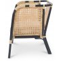 Marbella lnestol - Rattan/sort