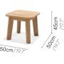 Bahamas loungegruppe 3 - Beige/teaktr
