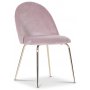 Plaza spisegruppe, marmorbord med 4 Plaza fljlstole - Pink / Gr / Messing