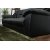 Dominic 3-personers sofa i sort kunstlder + Pletfjerner til mbler