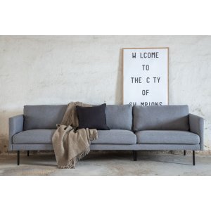 Eden 3-personers XL sofa - Grt stof