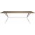 Revel spisebord 200 cm (Fishbone) - Hvid / trfinr