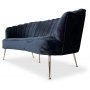 Snckan 3-personers sofa - Sort fljl / Messing