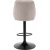 Parret barstol med gaslift - Beige