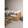 Vamos loungegruppe - Hvid/rattan