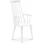Mellby spisegruppe 180 cm bord med 6 hvide Dalsland Cane stole med armln