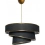 Couper loftslampe - Sort/guld