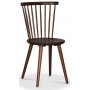 Sintorp spisebordsst, rundt spisebord 115 cm inkl. 4 stk. pindestole Castor - Brun marmor (Laminat)