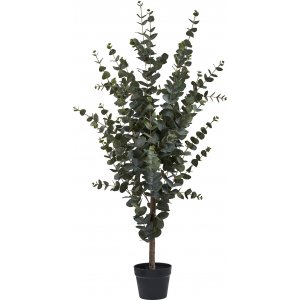 Eucalyptus tr kunstig plante - H:120 cm - Grn