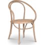 Danderyd No.30 stol bjet tr - Whitewash / Rattan