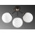 Gondol loftlampe 1311 - Hvid/sort