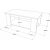 Luvio sofabord 15, 95,6x50 cm - Eg/hvid