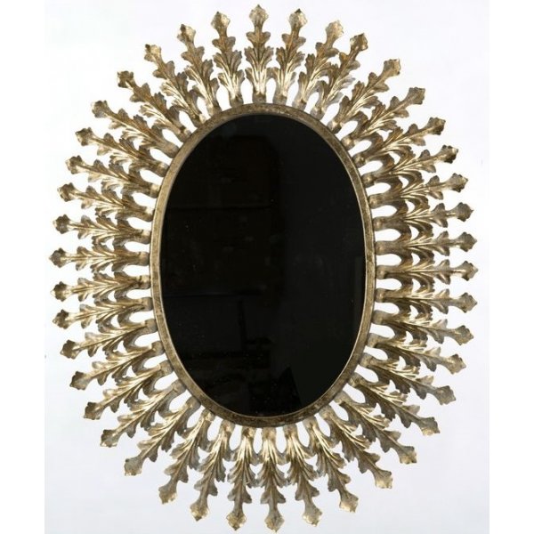 Spejl Jasmin Oval 70x85 cm - Guld