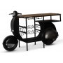 Klassisk Vespa bardisk 183 x 51 cm - Sort/slv