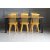 Dalsland spisegruppe: Spisebord i sort/eg med 6 gule stole