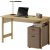 Lenny skrivebord 125 x 60 cm - Artisan eg/beige/trffel