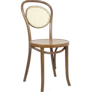 No 10 spisestuestol med rattan ryg - Valgfrit stel