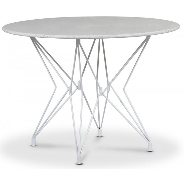 Zoo spisebord 105 cm - Hvid / Terrazzo Bianco