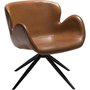 Gaia karm-stol - Vintage lysebrun