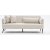 Revos 3-personers sofa - Creme