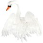 Vgdekoration Svane 85x60cm - Hvid