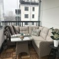 Kundebillede Denver hjørnesæt i polyrattan 4 siddepladser - Natur