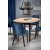 Berivan udtrkbart spisebord 102-142 cm - Artisan eg/sort