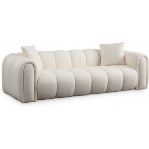 Puffy 3-personers sofa - Hvid