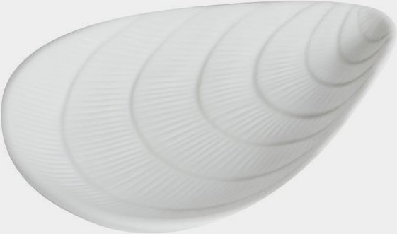 Muslingeserveringsfad 12 cm - Hvid