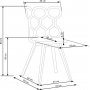 Vernon spisestol - Hvid/gr/Tr