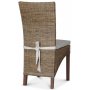 Croco spisebordsstol med hynde - Rattan