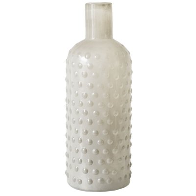 Vase glasflaske bobler PE136722 - Grå