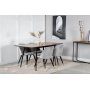 Kkken spisebord 120-160 cm - Natur/sort