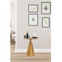 Kalk sidebord 42 cm - Guld